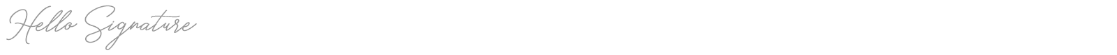 Hello Signature font preview